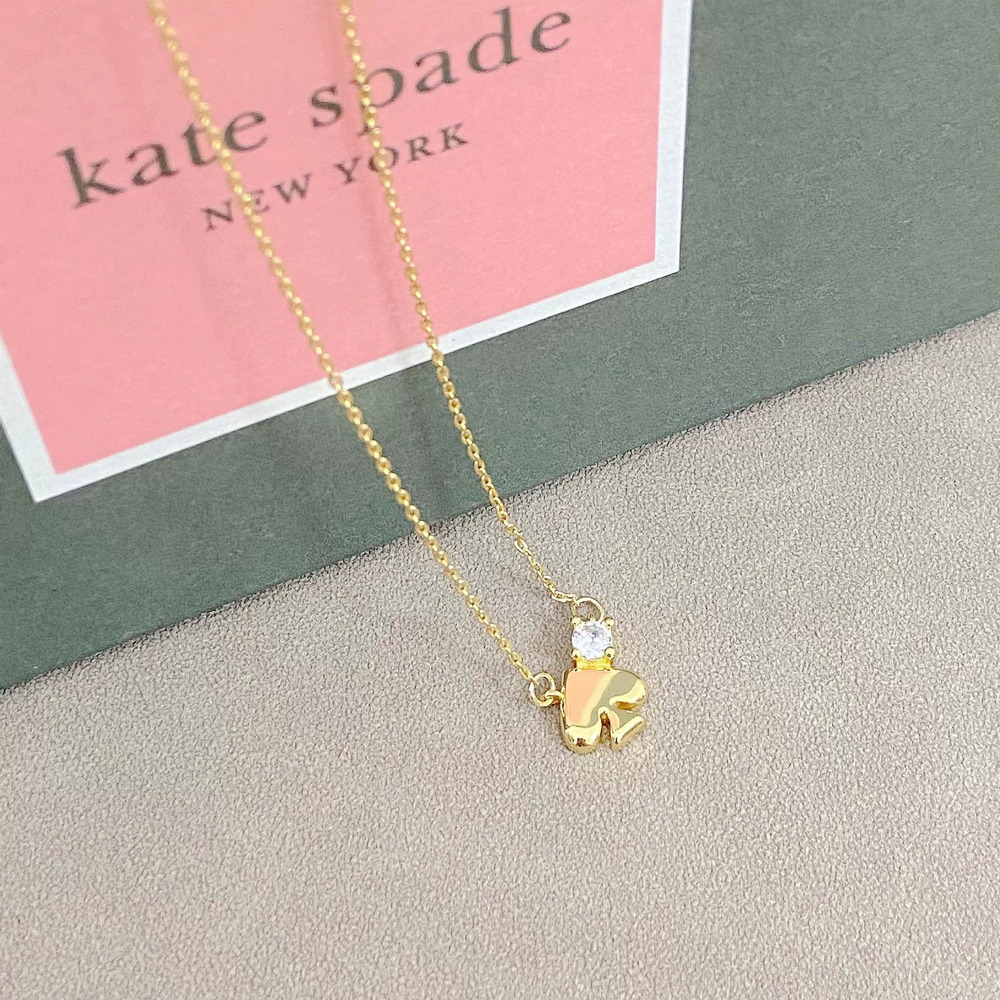 kate spade Heart Zircon Inlay Necklace